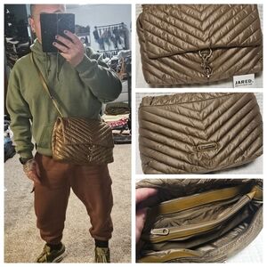 Quilted Brown Crossbody Bag